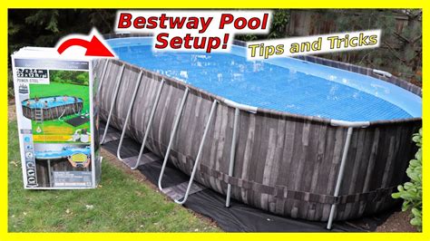 bestway pool set up video|bestway above ground pool setup.